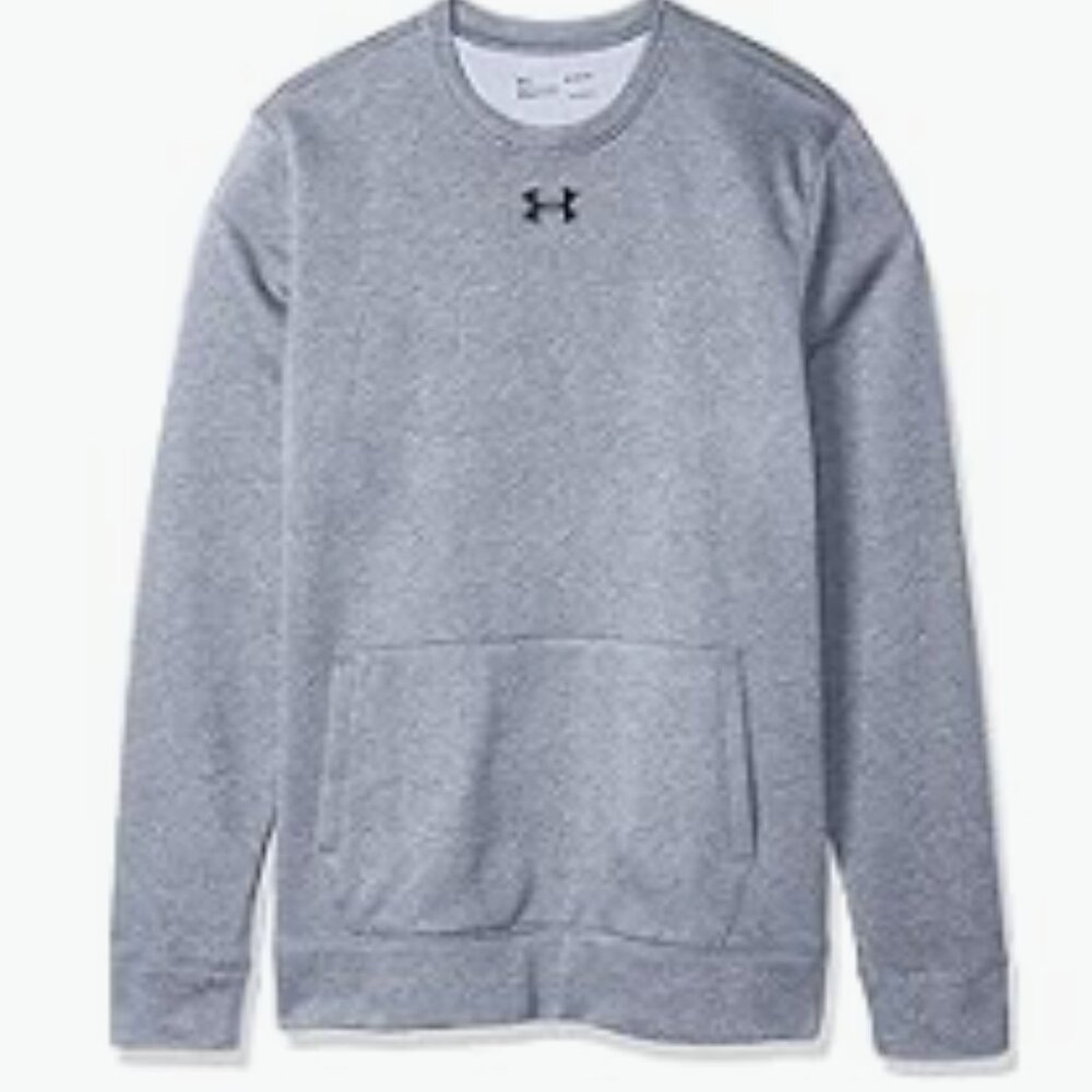 Under Armour Men's Rival Fleece 2.0 Crew Pullover Gray Size S